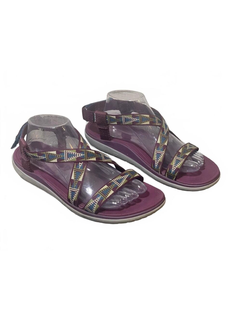 Teva Women’s Purple Terra Float Livia Crossover Strap Sandal Good Used size 10